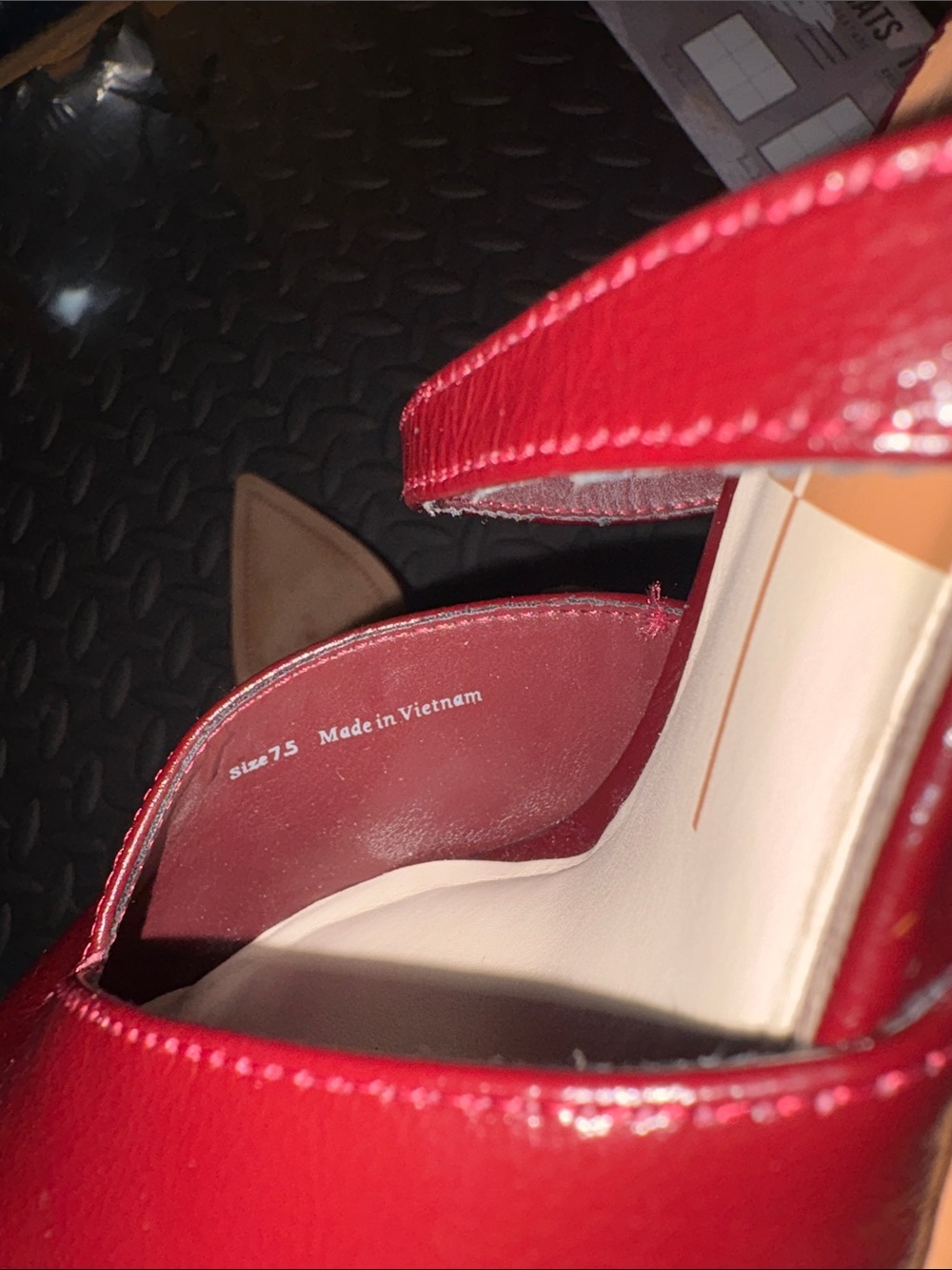 Dolce Vita Burgundy Pointed Slingback Mules - Picture 6 of 7